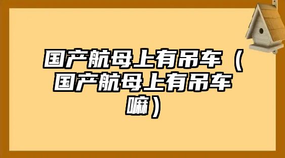 國產(chǎn)航母上有吊車（國產(chǎn)航母上有吊車嘛）