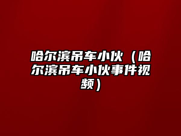 哈爾濱吊車小伙（哈爾濱吊車小伙事件視頻）