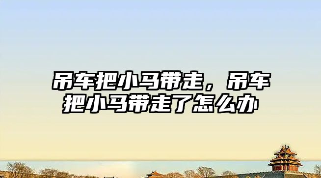 吊車把小馬帶走，吊車把小馬帶走了怎么辦