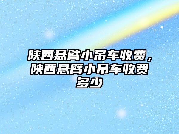 陜西懸臂小吊車(chē)收費(fèi)，陜西懸臂小吊車(chē)收費(fèi)多少