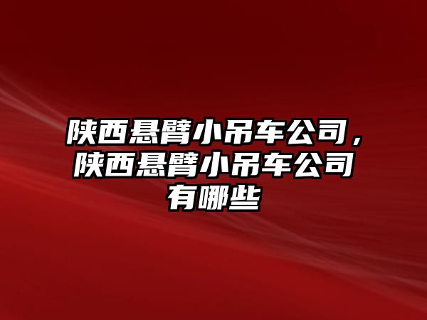 陜西懸臂小吊車公司，陜西懸臂小吊車公司有哪些